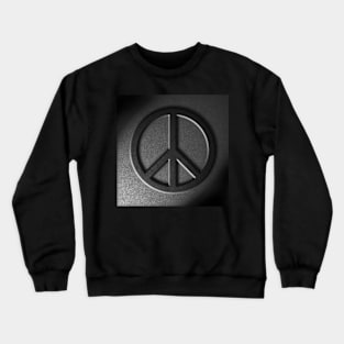 Peace Sign Stone Texture Repost Crewneck Sweatshirt